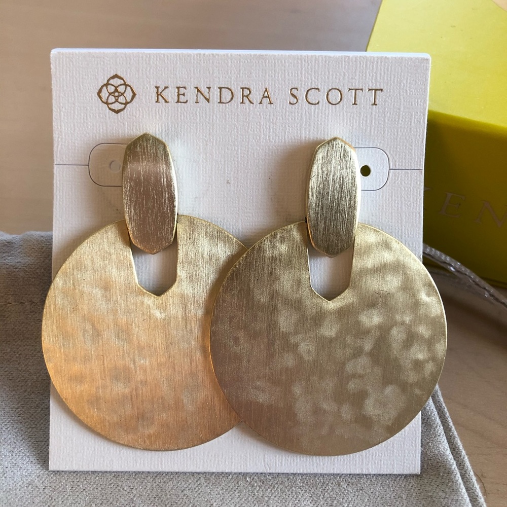 Kendra Scott Didi Statement Earrings In Gold